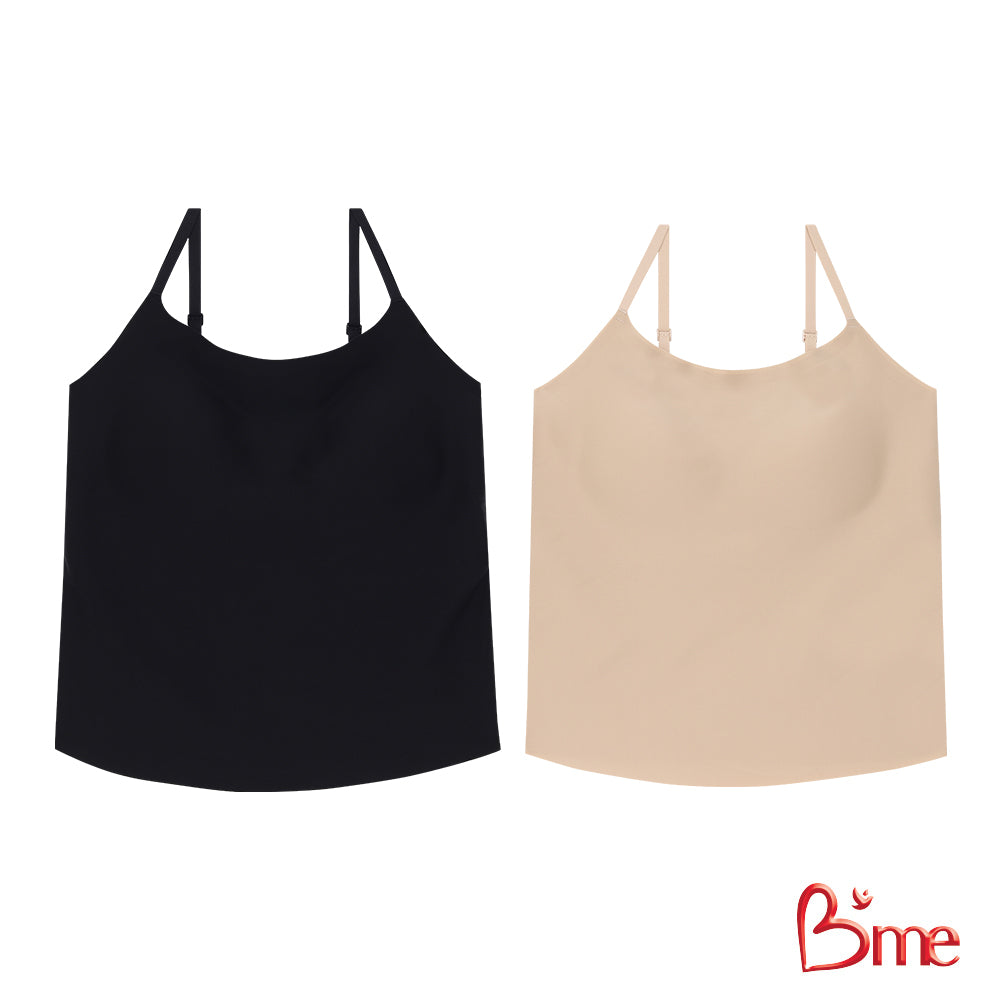 B'me แบบเสื้อสายเดี่ยว รุ่น ME5207 Pack2 Bra Top ฟองบาง Level 1 คละสี