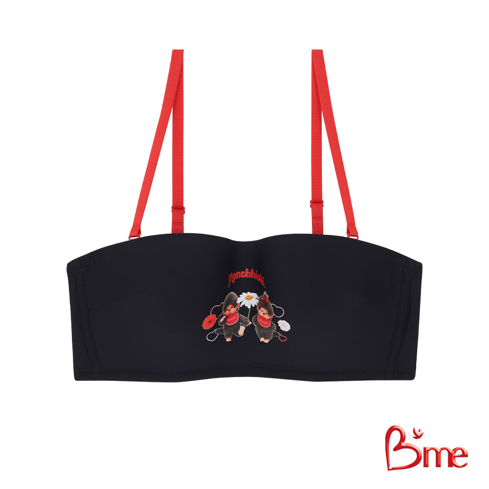 B'me Be Baddie บรามีโครง เกาะอก level 1 Monchhichi สีดำ วานิลลา ม่วง รุ่น ME1711