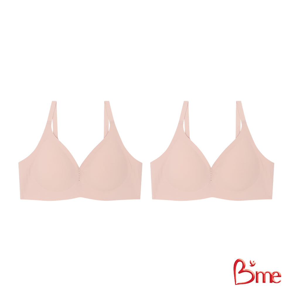 B'me เสื้อชั้นในไร้โครง level 1 ฟองบาง รุ่น ME1A3E (แพ็ก2ตัว) สีครีม สีเทา สีเบจ สีดำ
