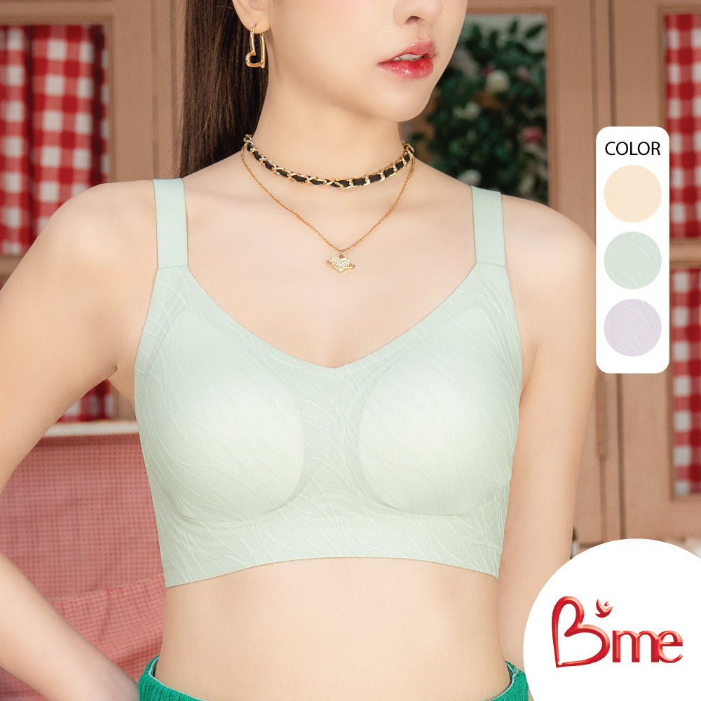 B'me เสื้อชั้นในไร้ขอบ level 1 ฟองบาง รุ่น ME1A4T สีเหลือง สีเขียว สีม่วง