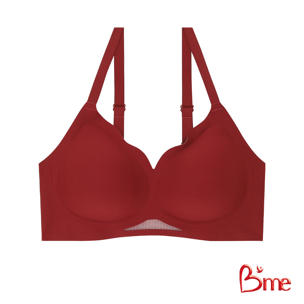 B'me Be Comfort บราไร้โครง ไร้ตะเข็บ เนื้อนุ่ม ใส่สบาย level2 รุ่น ME1A5D สีครีม สีแดง สีนู้ด สีเทา