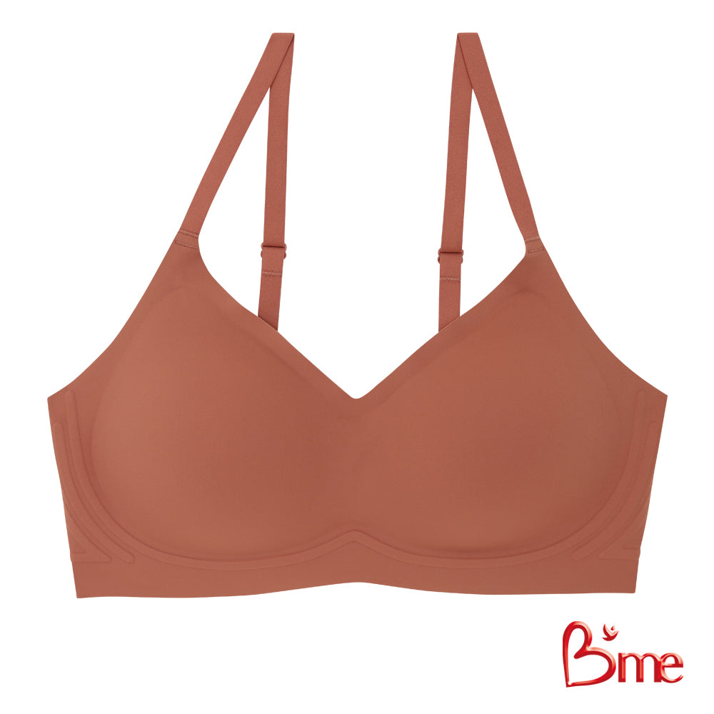B'me เสื้อชั้นในไร้ขอบไร้ตะเข็บ level 2 ฟองกลาง รุ่น ME1G44 สีน้ำตาล สีนู้ด สีชมพูกุหลาบ