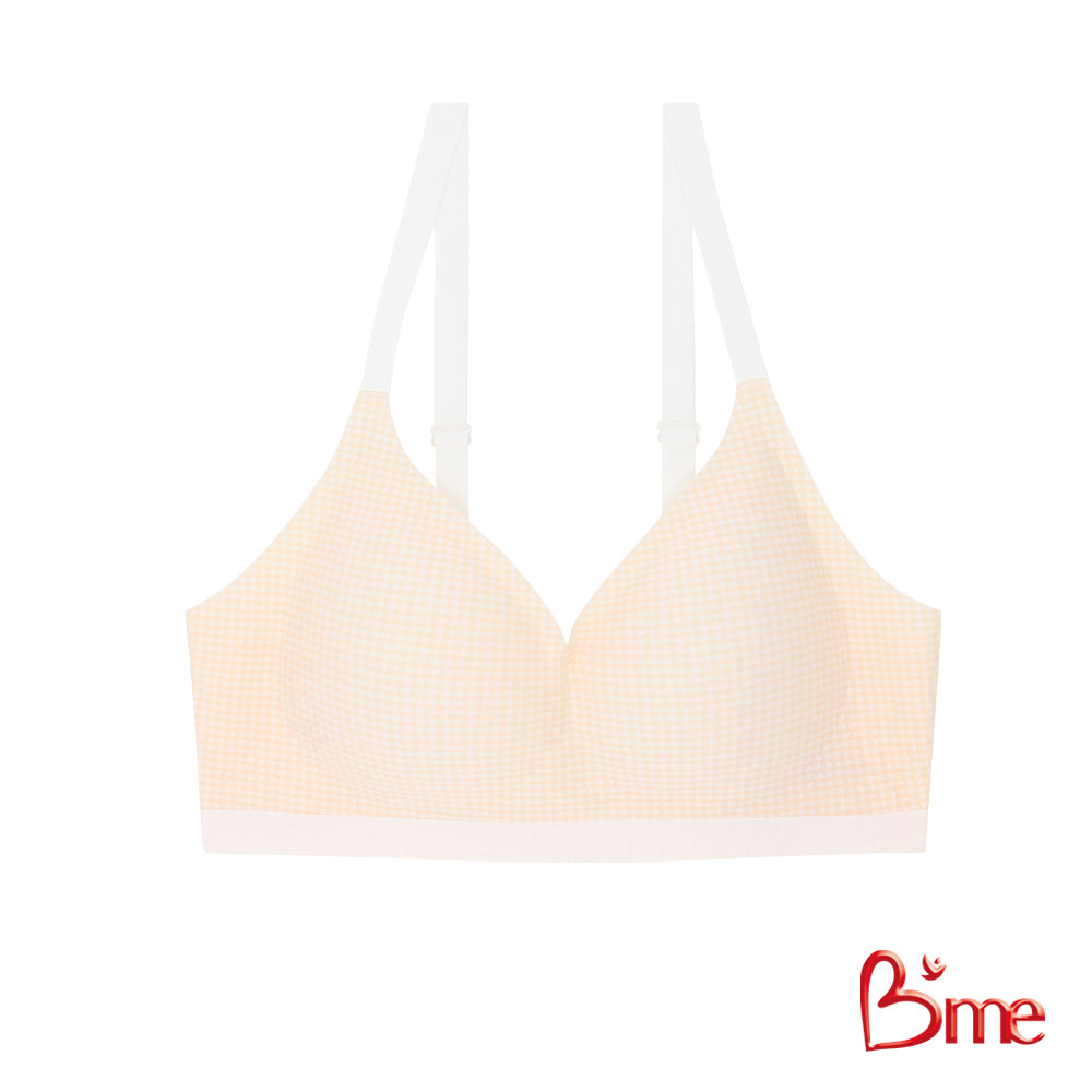 B'me เสื้อชั้นในไร้โครง level 2 ฟองกลาง รุ่น ME1G77 มี 3 สี : สีส้ม สีน้ำตาล สีม่วง