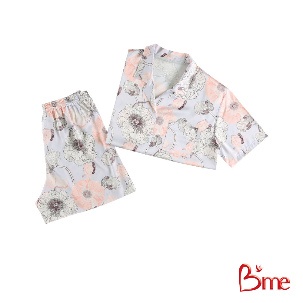 B'me ชุดนอน รุ่น ME8804 มี 4 สี สีม่วง สีฟ้า สีวานิลลา