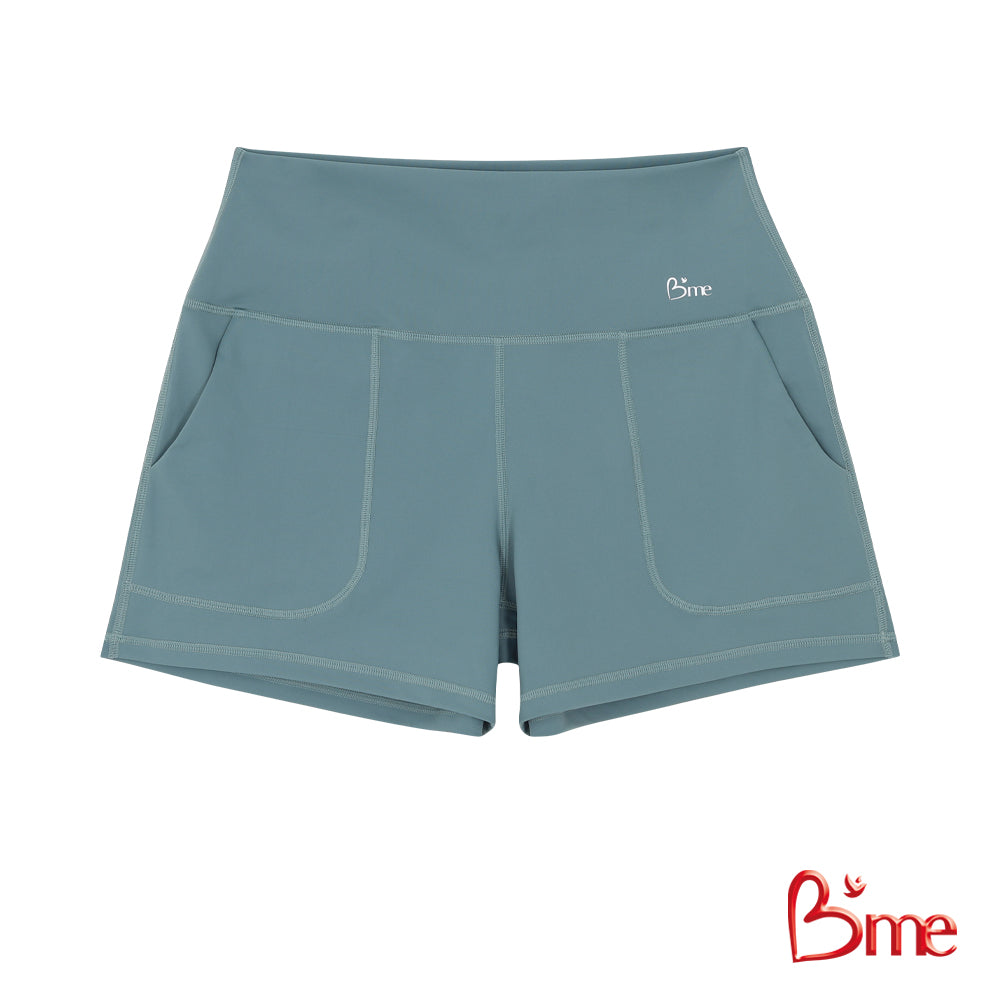 B'me กางเกงเลกกิ้งขาสั้น รุ่น MER306 สีดำ สีเขียว