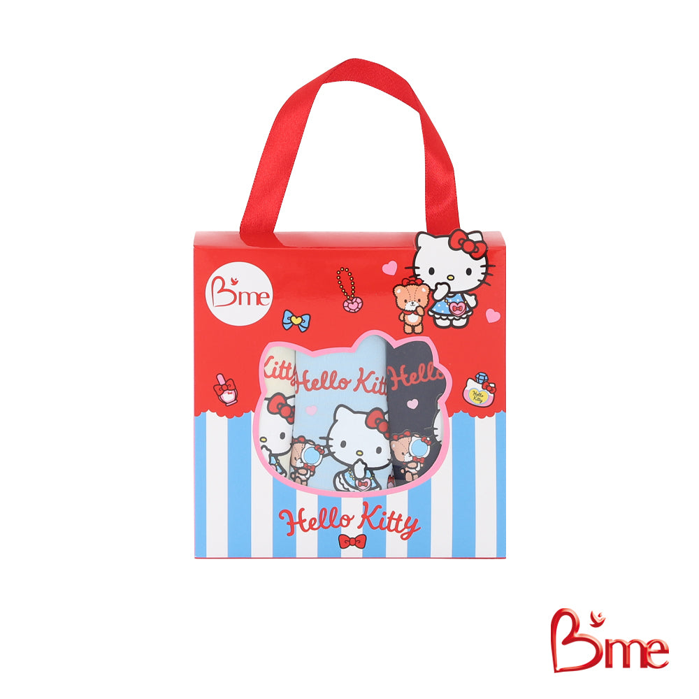 B'me กางเกงชั้นใน รุ่น ME6514 (Hello Kitty) (แพ็ก 3 ตัว) คละสี สีครีม สีฟ้า สีกรม, สีชมพูอ่อน สีโอลด์โรส สีดำ (รุ่นนี้เข้าคู่กับเสื้อใน รุ่น ME1514 รุ่น ME1709 รุ่น ME1710)